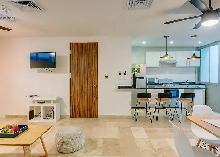 Apartment With Patio, Rooftop & Pool Close To The - Danzamar 2